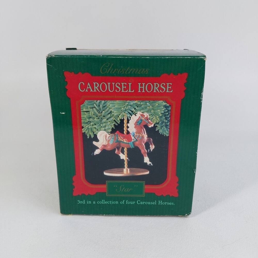 Hallmark Carousel‎ Horse "Star" Christmas Ornament